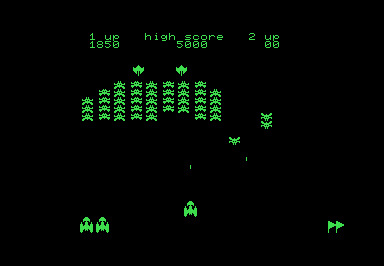 Super Galaxians screenshot for Commodore PET